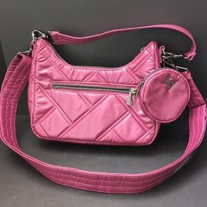 Lug Curtsy Mini Metallic Orchid Crossbody Bag.